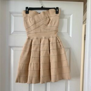 Stella Thick Tan Aframe Mini Dress
